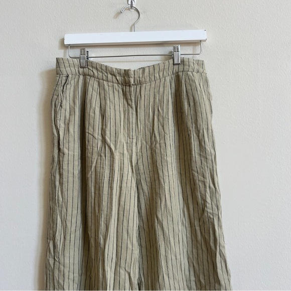 Mango Pin Striped Linen vest and wide leg trousers - Picture 7 of 9